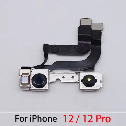 Sostituzione testata di alta qualità per parti del telefono cellulare iPhone 12 12Pro Fotocamera frontale con sensore di prossimità della luce del modulo Face ID