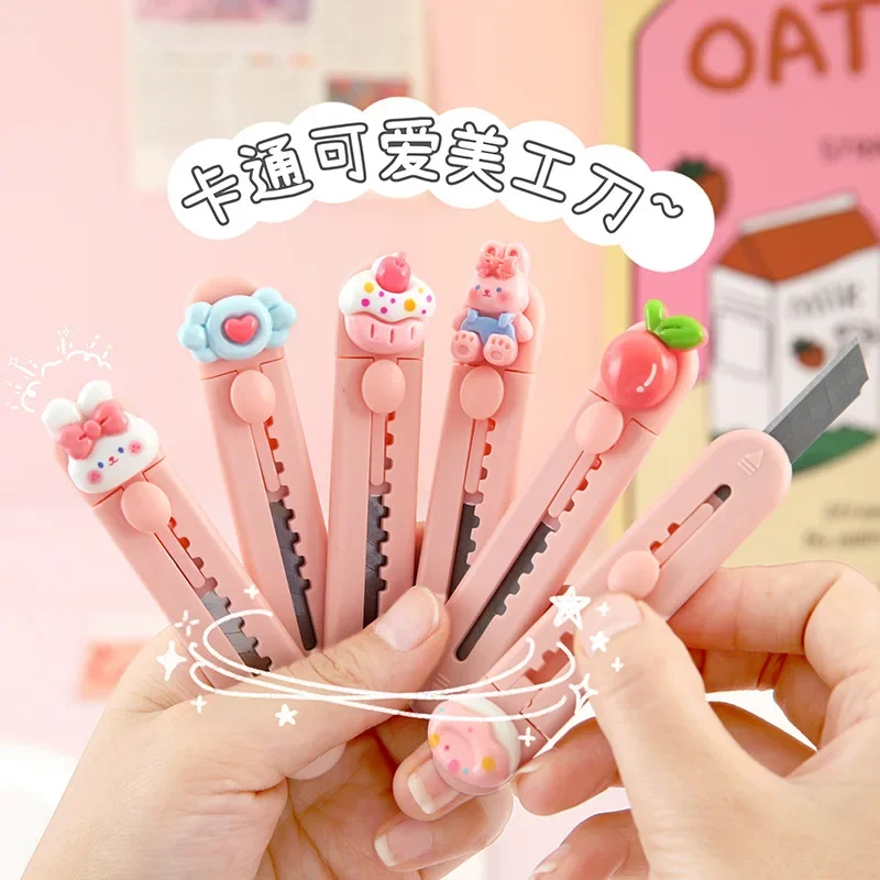 Mini Cute Art Student Unboxing Knife Express Small Handcrafts Portable Office Box Opener Tool Compact Size Student Life Hack