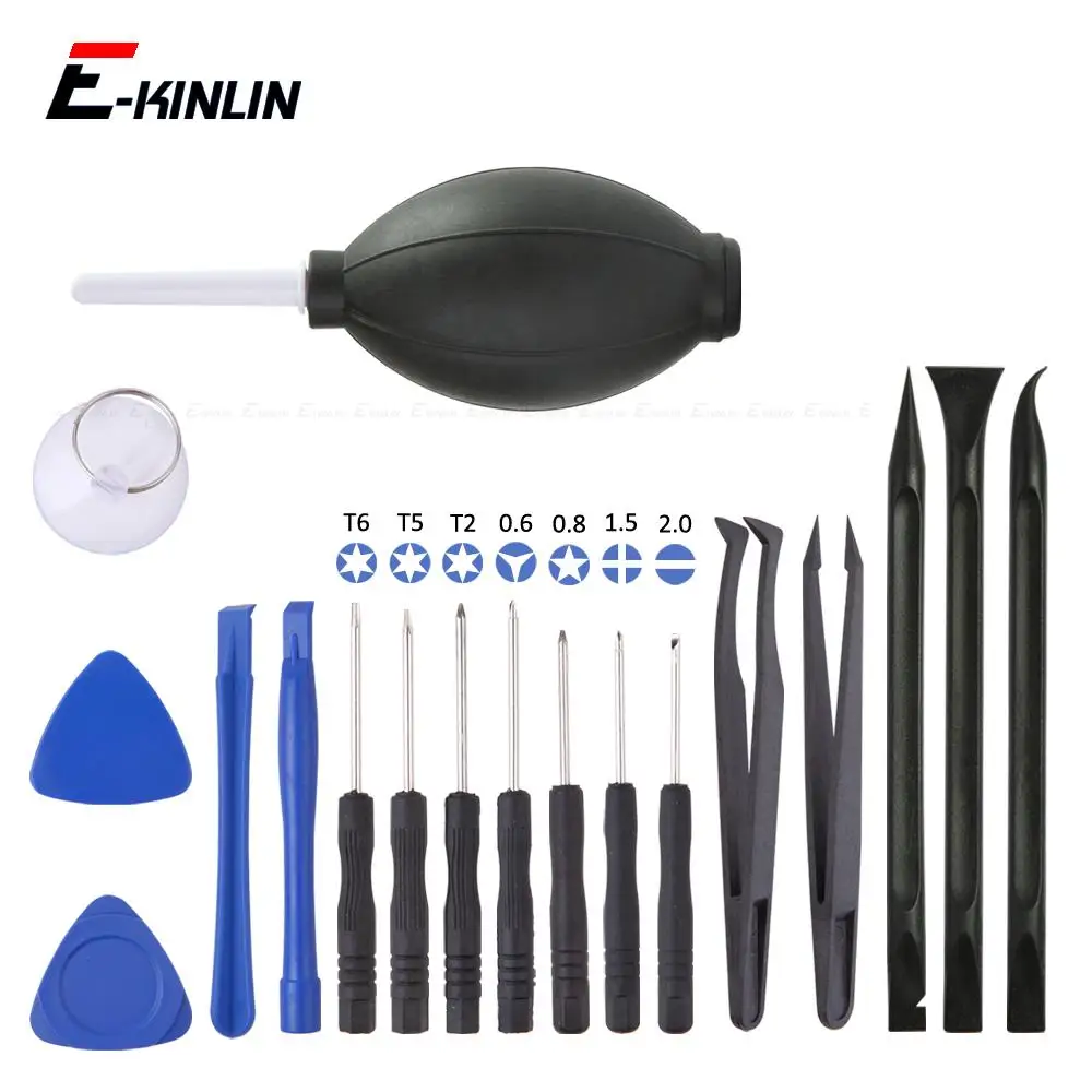 

Pentalobe Torx Cross Flat Screwdriver Screw Bits Spudger Pry Blower Crowbar Tweezers Screen Disassembly Open Tools Repair Kit