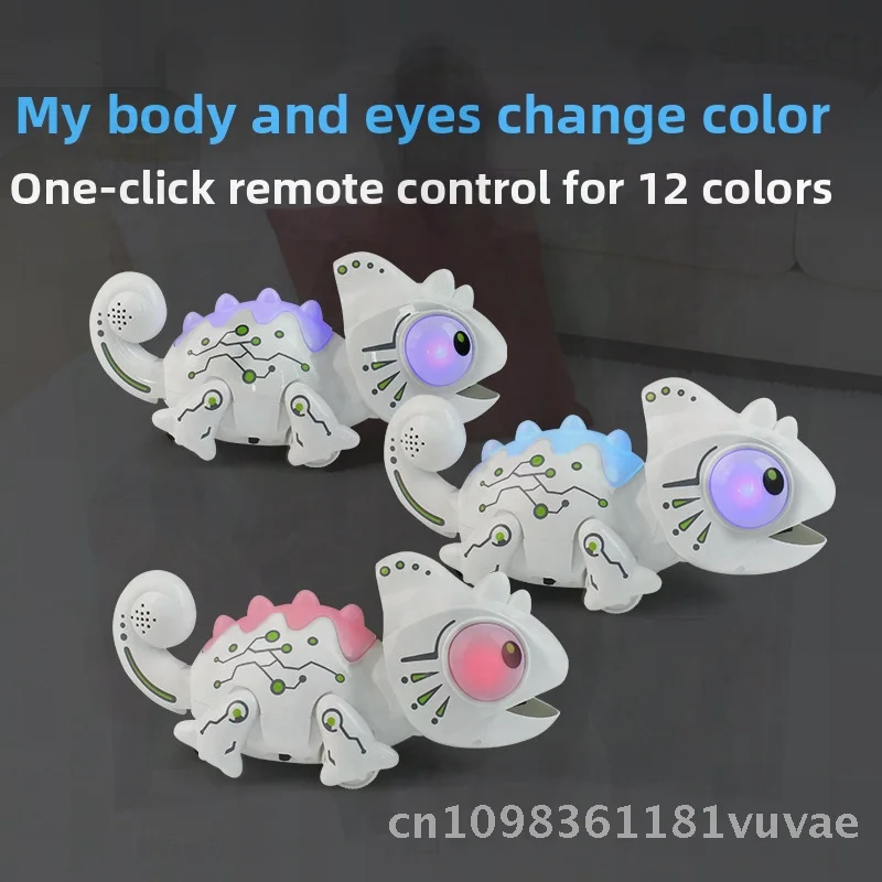 الكهربائية التحكم عن بعد الحرباء و Tyrannosaurus ريكس ألعاب روبوتية ذكي اللون تغيير الحيوانات الصغيرة الإلكترونية الحيوانات الأليفة ل