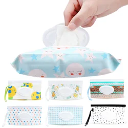 Fashion EVA Baby Wet Wipe Bag with Flip Cover Portable Useful Tissue Holder Case Reusable Refillable Stroller Accessories