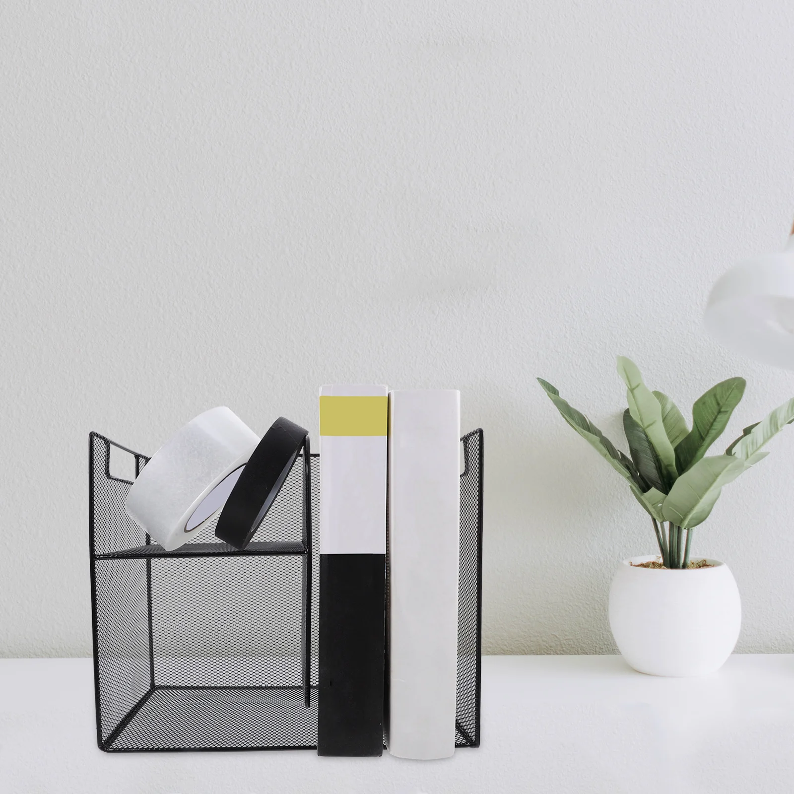 

Binder Holder Desk Organizer Multifunctional File Storage for Office Home Use Large Capacity Magazine Book Rack Vertical File