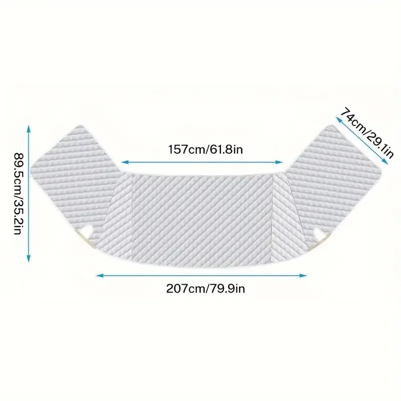 Sunshade Sunscreen RV Windshield RV Snow Shield Durable UV Protection RV Window Accessories in Stock Silver