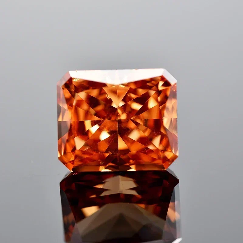 

Top Champagne Color Crushed Ice Cut Cubic Zirconia Gemstones Synthetic Lab Zircon CZ 4K Cutting 5A Jewelry Creation Material