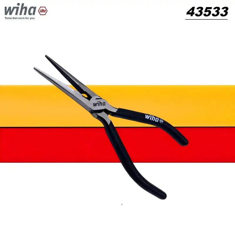 

Wiha 43533 Классические плоскогубцы с длинным носом Black Forest Многоцелевые плоскогубцы для электрика Ручные инструменты для зажима Резка и отшелушивание