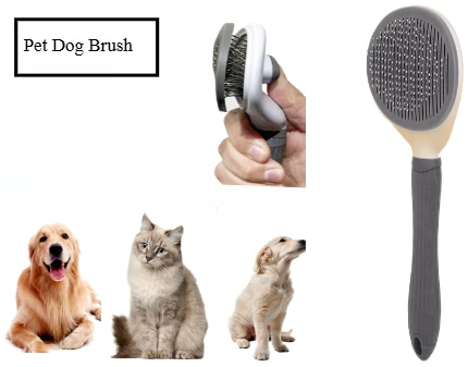 

Pet Dog Brush Cat Comb Self Cleaning Pet Hair Remover Brush For Dogs Cats Grooming Tools Pets Dematting Comb Dogs Accessories