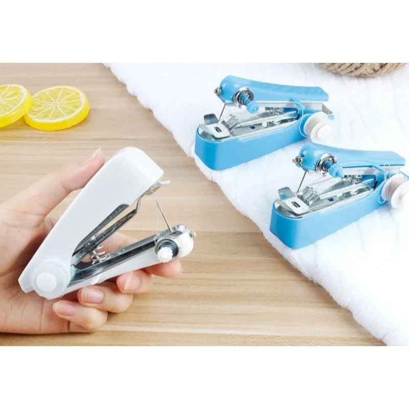 Home handheld portable mini manual sewing machine handheld pocket outdoor travel small sewing machine view 3