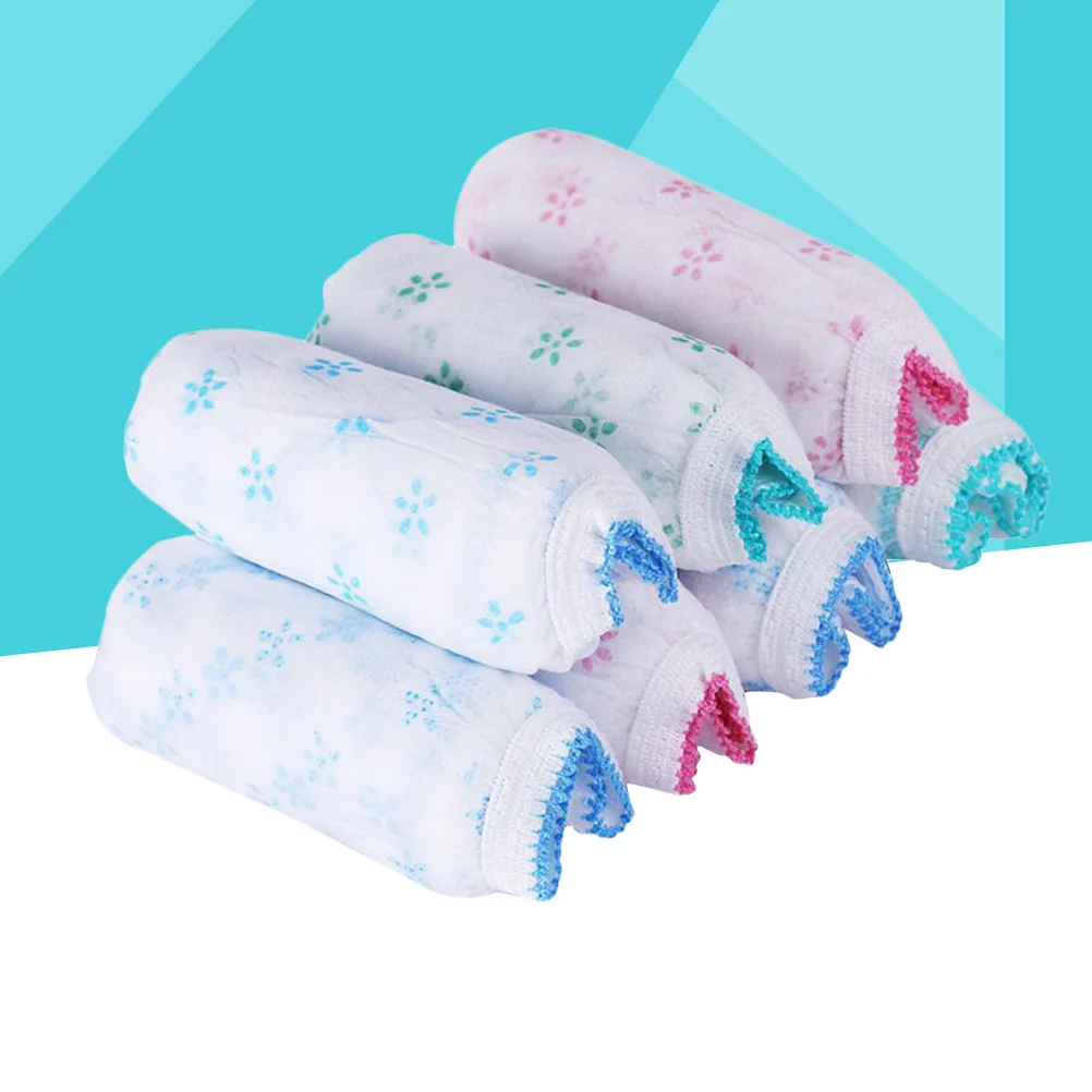 

7Pcs Postpartum Maternity Disposable Underpants Breathable Stretchable Lightweight Non-Woven Panties Mixed Color