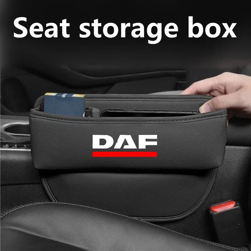 

Multifunction Car Seat Gap Organizer Seat Crevice Slot Storage Box for DAF Car XF 95 105 Crbon Fiber Car Accessories