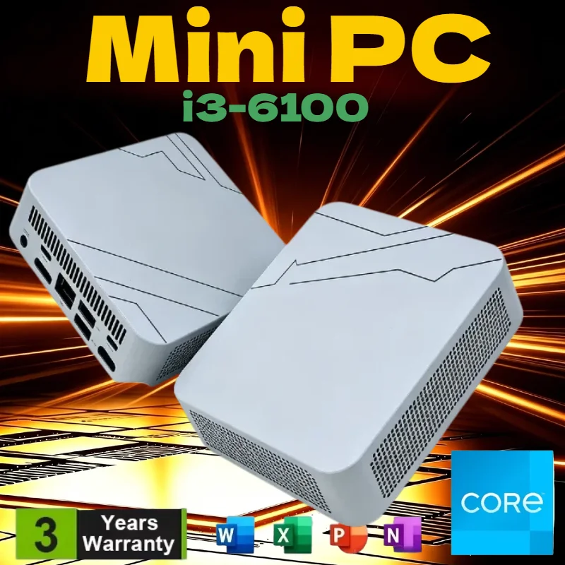 High‑Performance Mini Desktop PC Stable i3 6100 Mini PC 16GB Optional SSD Effective Cooling Home Study Gaming Desktop