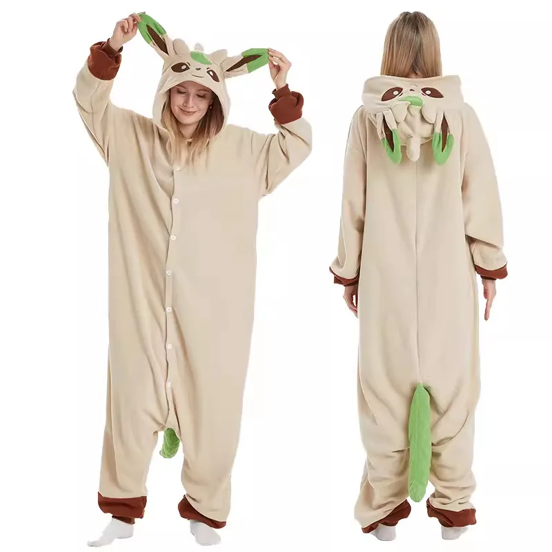 Bandai Hot Koop Snorlax Squirtle Mewtwo Onesie Gengar Cosplay Kostuum Cartoon Halloween Volwassen Anime Kat Eevee Pyjama Pijama