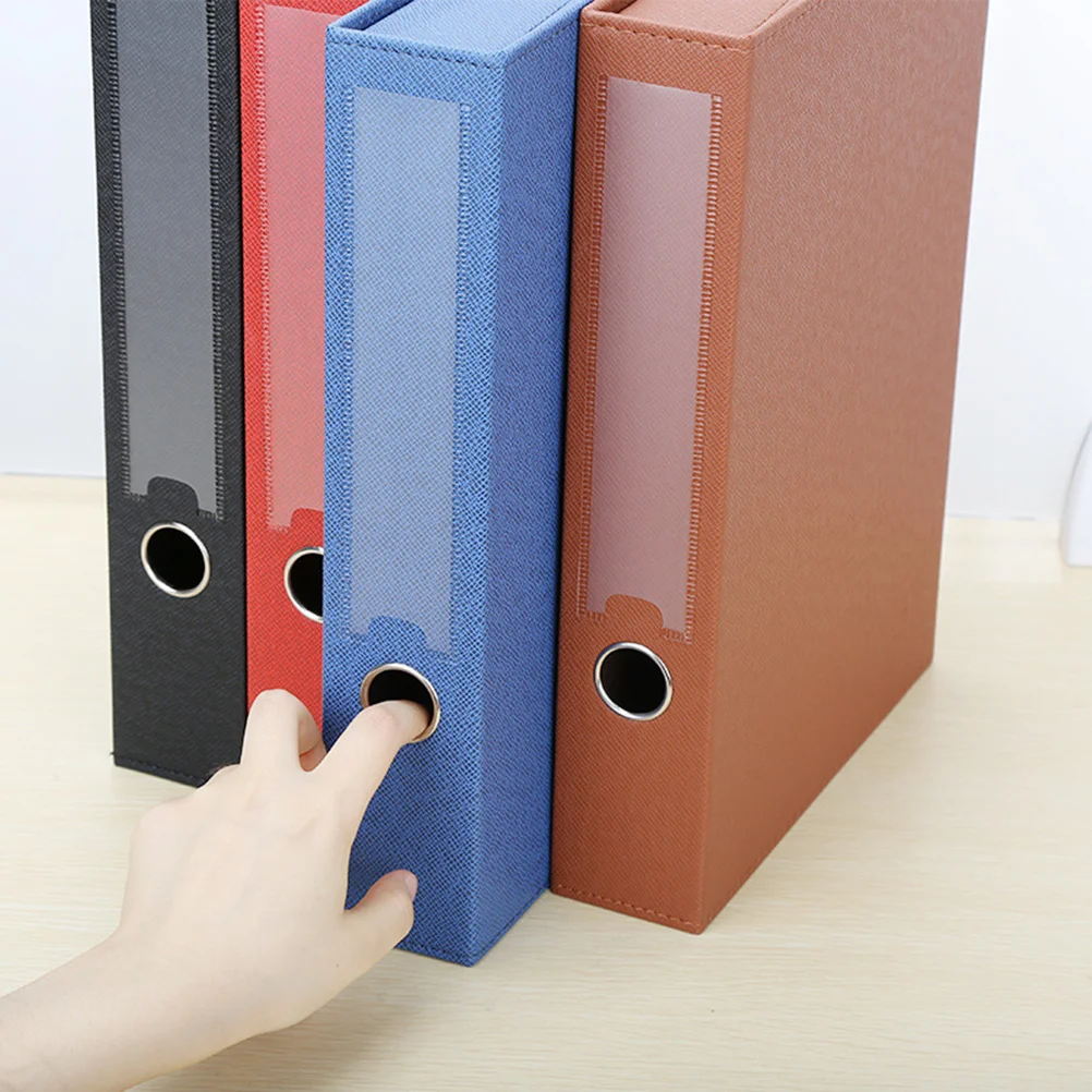 A4 PU File Clipboard Black Document Holder Paper Folder Writing Memo Board Practical Office School Paper Clip Board