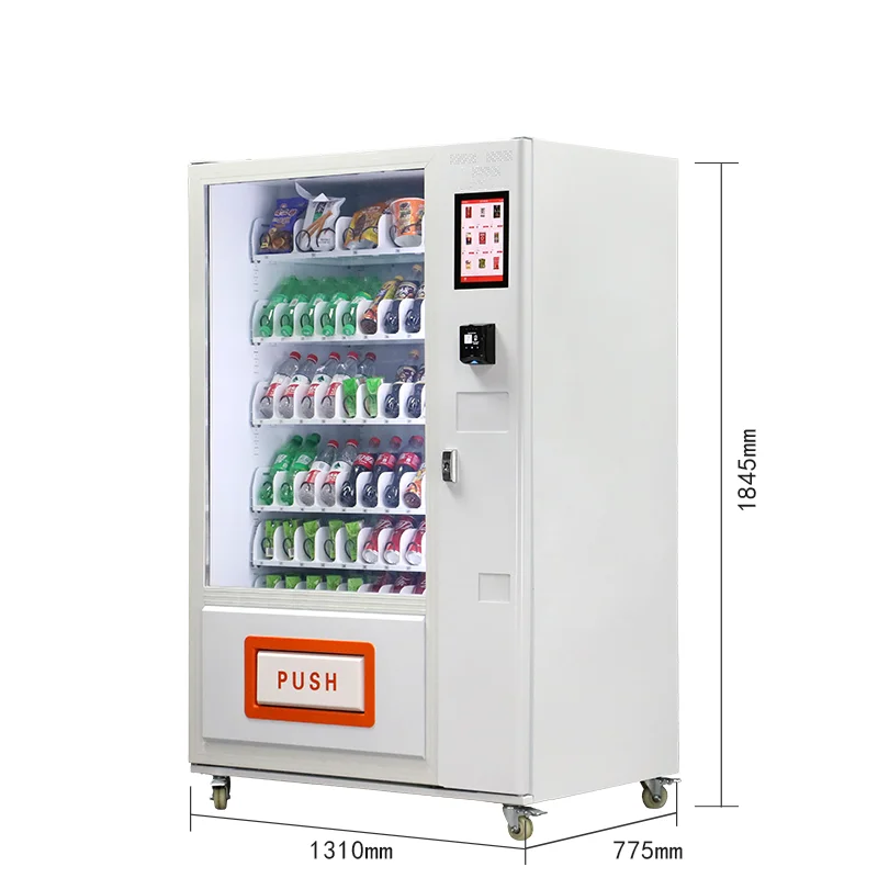 Factory Supply Cheap Price Combo Vending Machine For The Sale Of Food And Drink Touch Screen Automatic Vending Machine