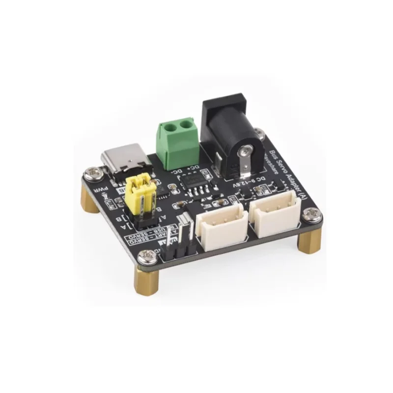 The bus servo driver board is compatible with ST/SC series Servo UART communication and supports Raspberry Pi 4