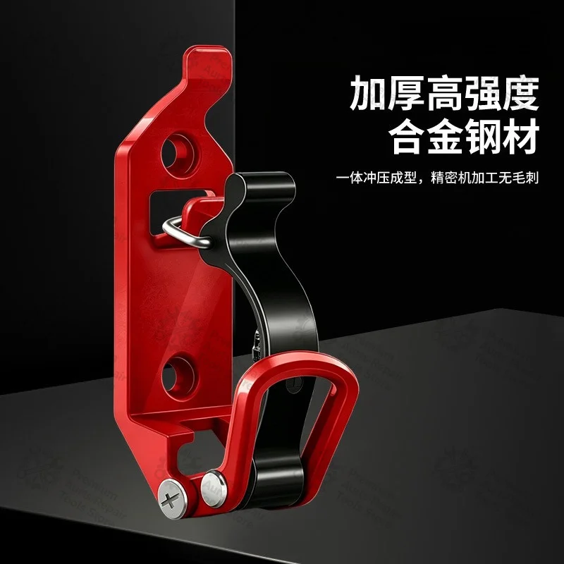 Zinc Alloy Buckle Roof Rack Tool Holder, Fixed Clamp for Axe Handle & Shovel