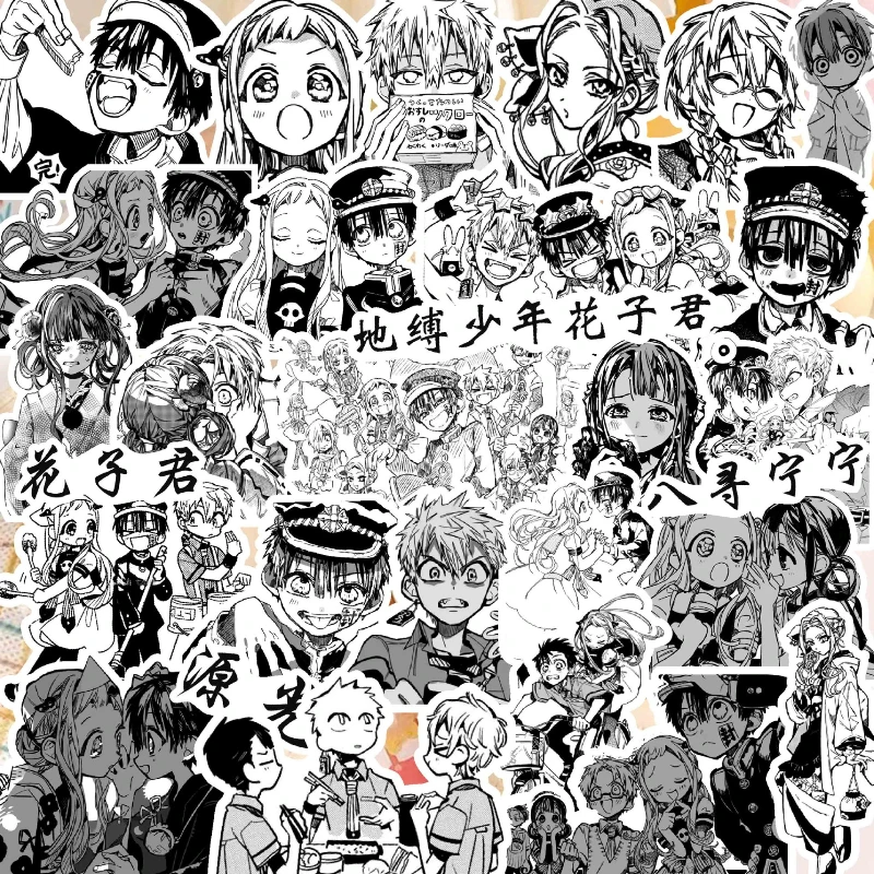 67/33/10PCS Yumeko Ningning Kou Popular Anime Two-dimensional Peripheral Black and White Comic Computer Decoration Stickers