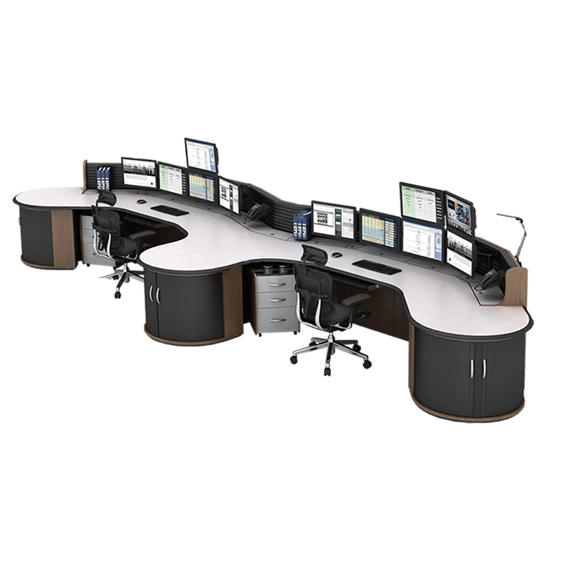 HAOYUAN Source Factory Modular Workstations Space Planning Design Command Control Center Console Desk Office Monitor Room Tables