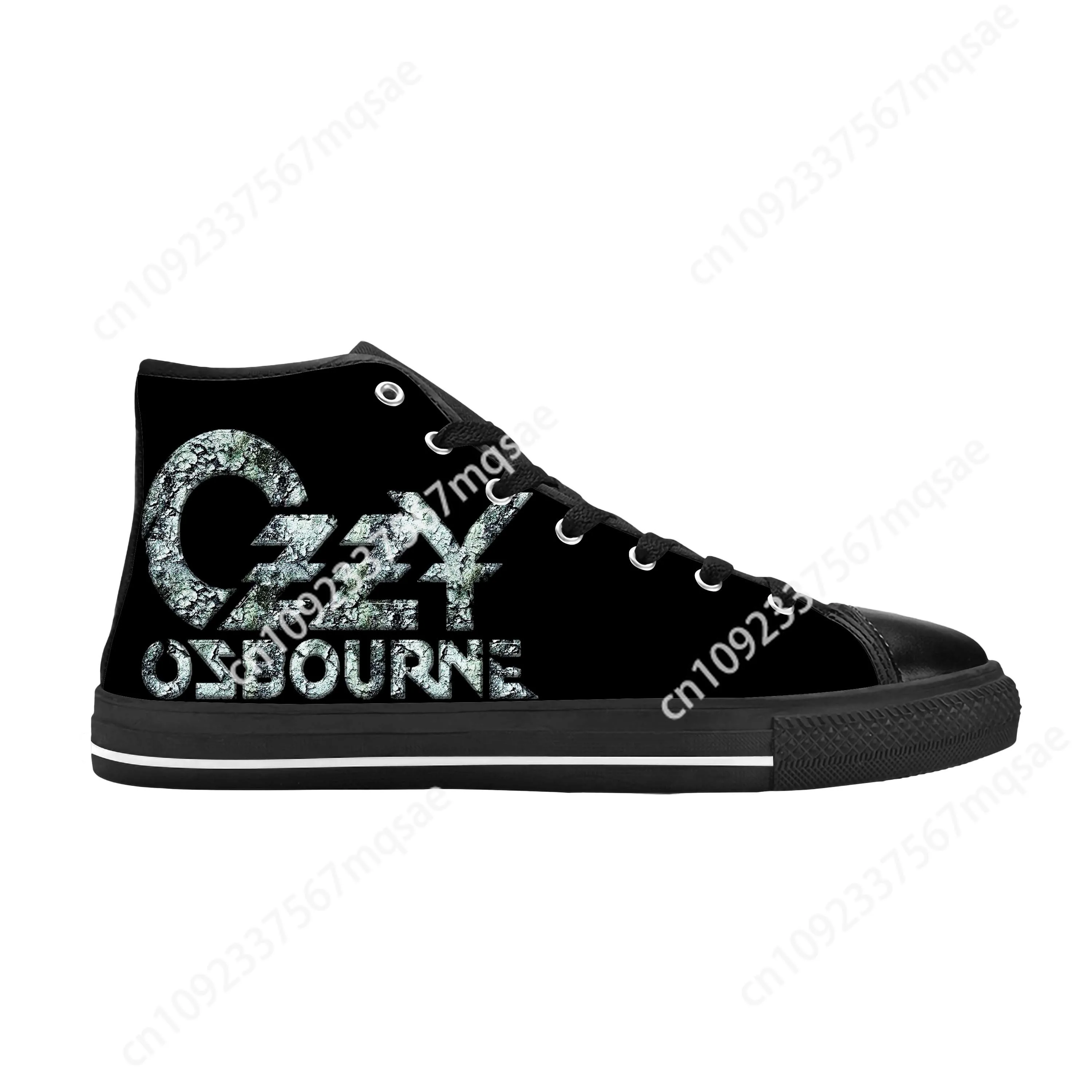 Ozzy Osbourne Rock Band Music Horror Gothic Cool Casual Cloth Shoes High Top Comfortable Breathable 3D Print Men Women Sneakers