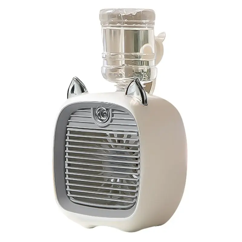 

Портативный мини-кондиционер ABEZ 1200 мАч: настольный вентилятор, увлажнитель, очиститель воздуха, 3 скорости, 2 режима распыления, USB, для автомобиля и дома