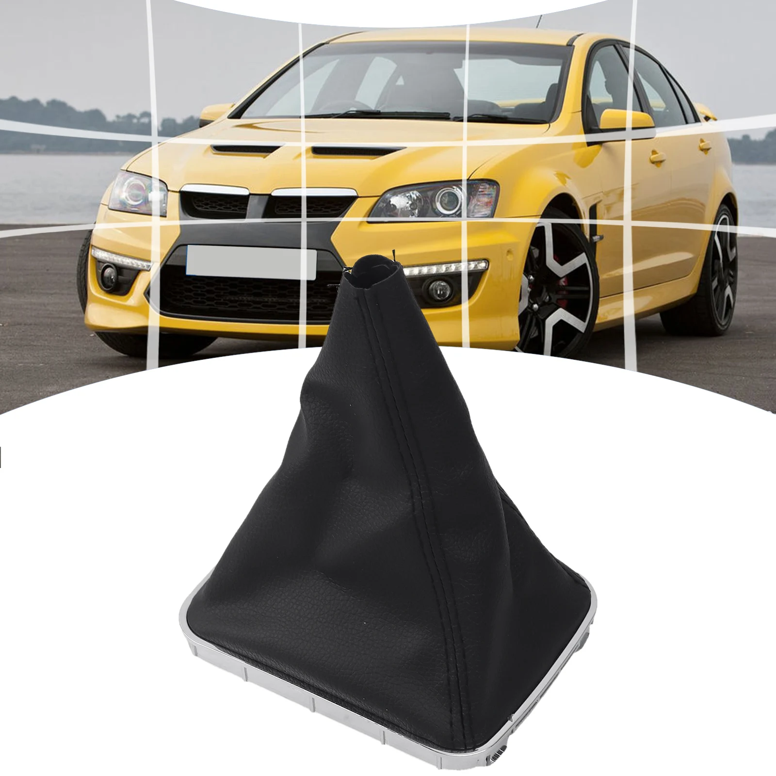 

Shift Knob Cover Dust Cover Black Leather Black Improved Driving Experience ABS Plastic Material Comfortable Grip