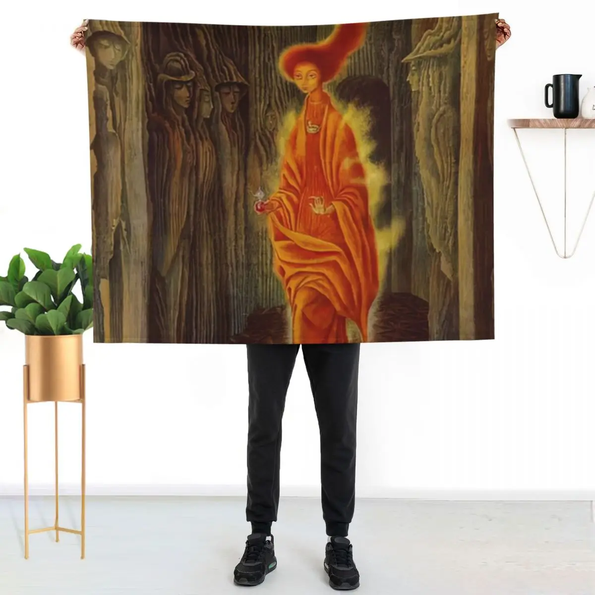 The Call by Remedios Varo Throw Blanket Bed Decorative Sofas Personalized Gift Tourist Bed linens heavy to sleep Blankets
