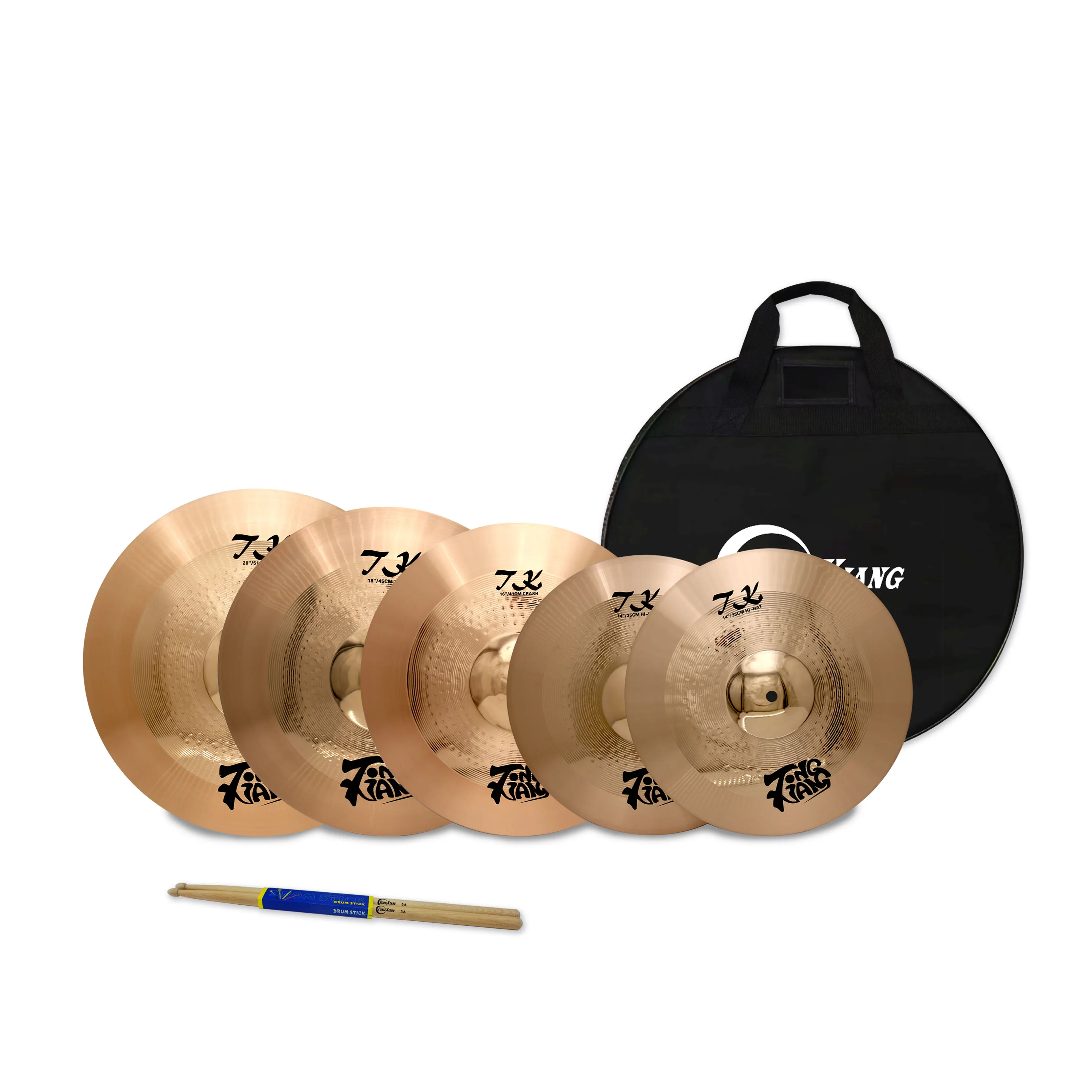 

B8 TK Series 5pcs Cymbals Set 14HH+16C+18C+20R With Bags