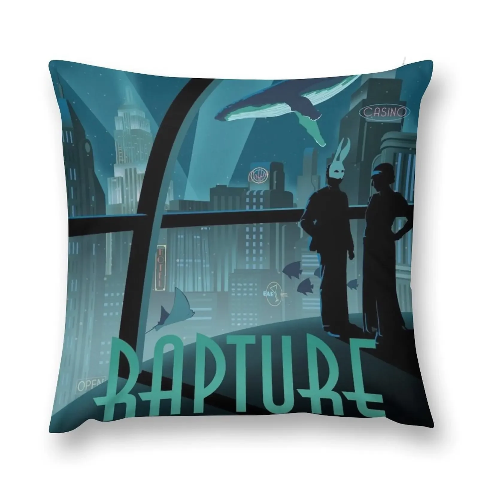 

Bioshock Rapture Poster Throw Pillow New year Room decorating items Sofa Decorative Covers Pillow Case pillow