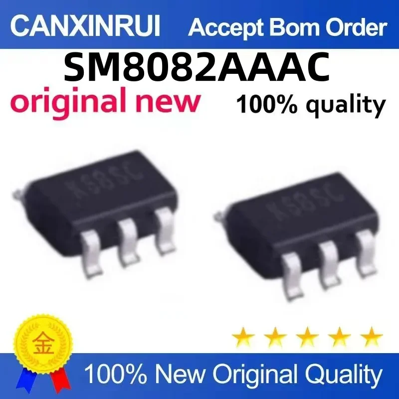 (5-100 pieces)Brand new original SM8082AAAC patch SOT23-5 silk screen K6 2A synchronous voltage regulator chip