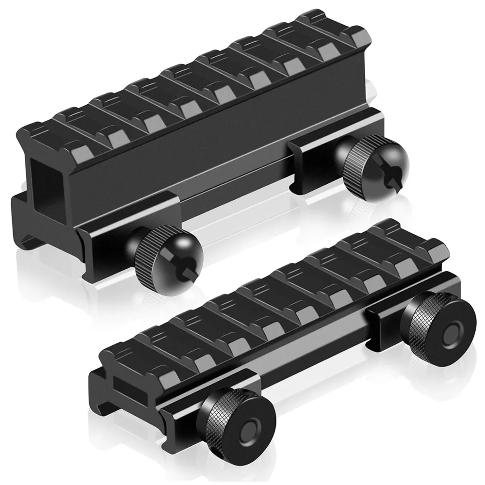 Supports de montage Picatinny profil haut profil profil bas 8 emplacements support de montage sur rail Picatinny avec conception transparente pour les optique de portée