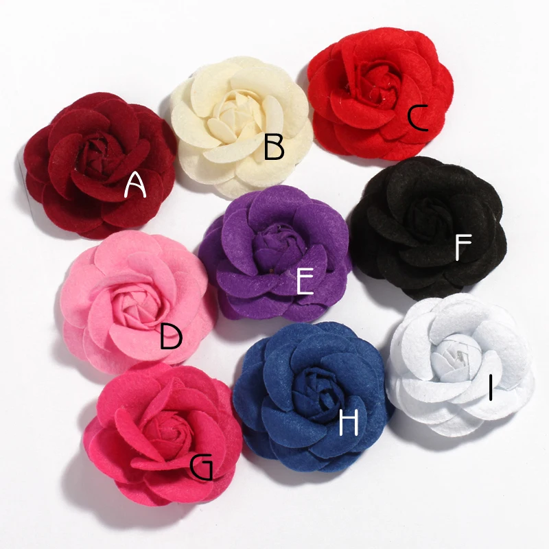 10pcs/lot 9colors 6.5cm Rolled Petal Rose Artificial Fabric Flowers with leaves For Wedding Decoration DIY Decorative Wreath