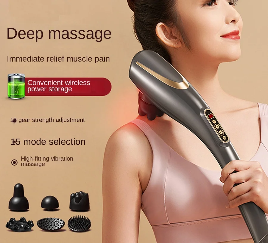 

Dolphin massage stick electric hammer shoulder neck beat cervical vertebra waist whole body meridians beat back vibrator