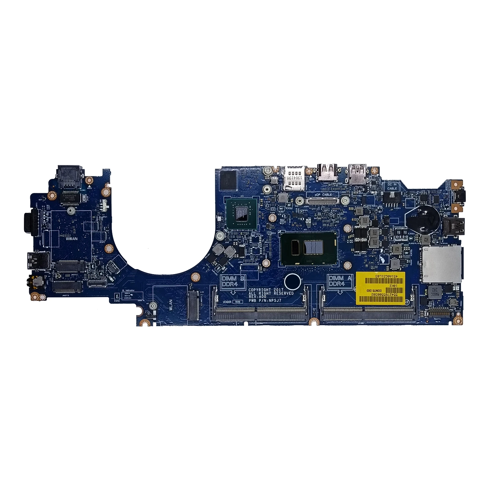 

LA-F402P For Dell Latitude 5490 Laptop Motherboard with i5-8250U i7-8650U CPU 2GB 940MX Notebook Mainboard