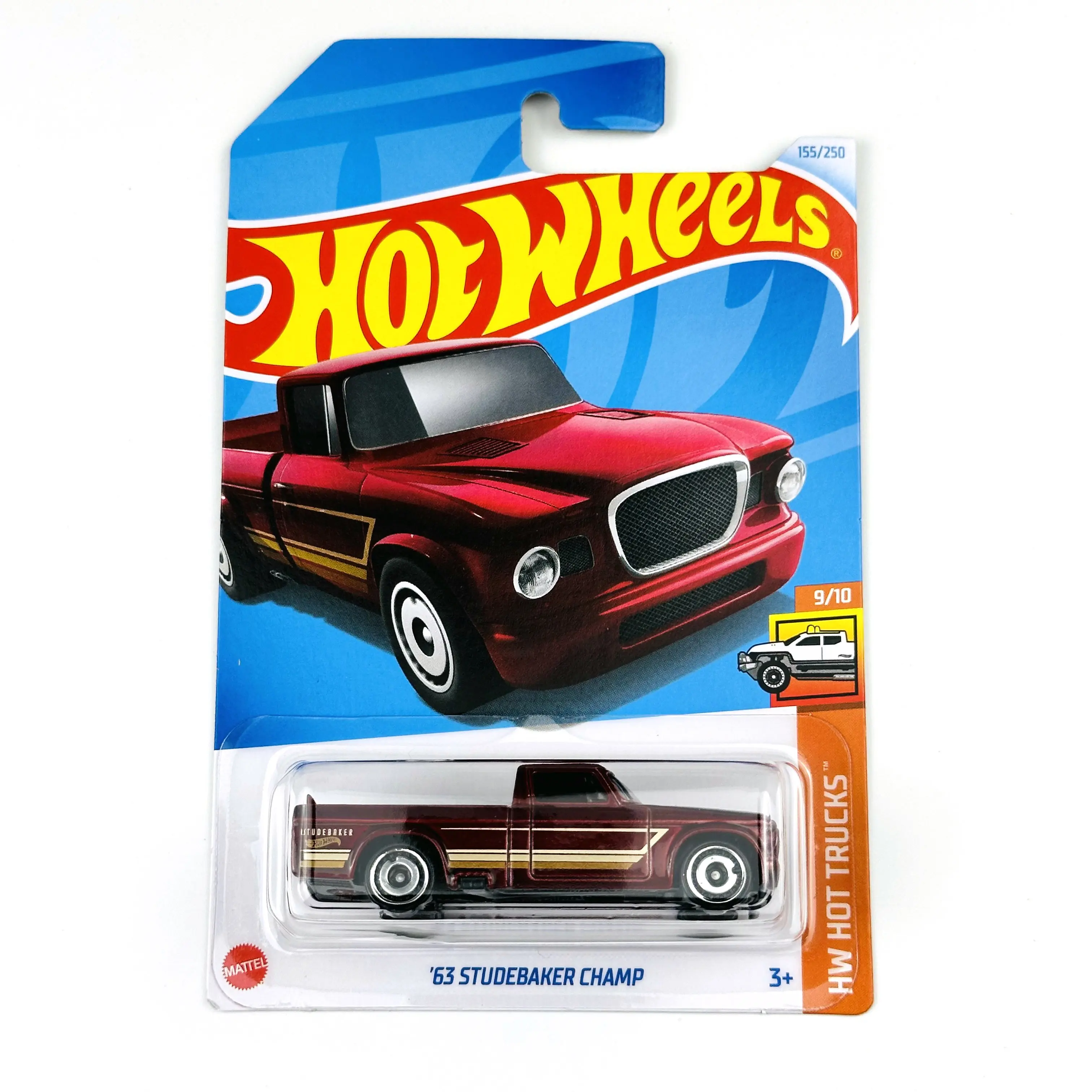 2024-155 Hot Wheels Cars 63 STUDEBAKER CHAMP 1/64 Metal Diecast Model Collection Toy Vehicles