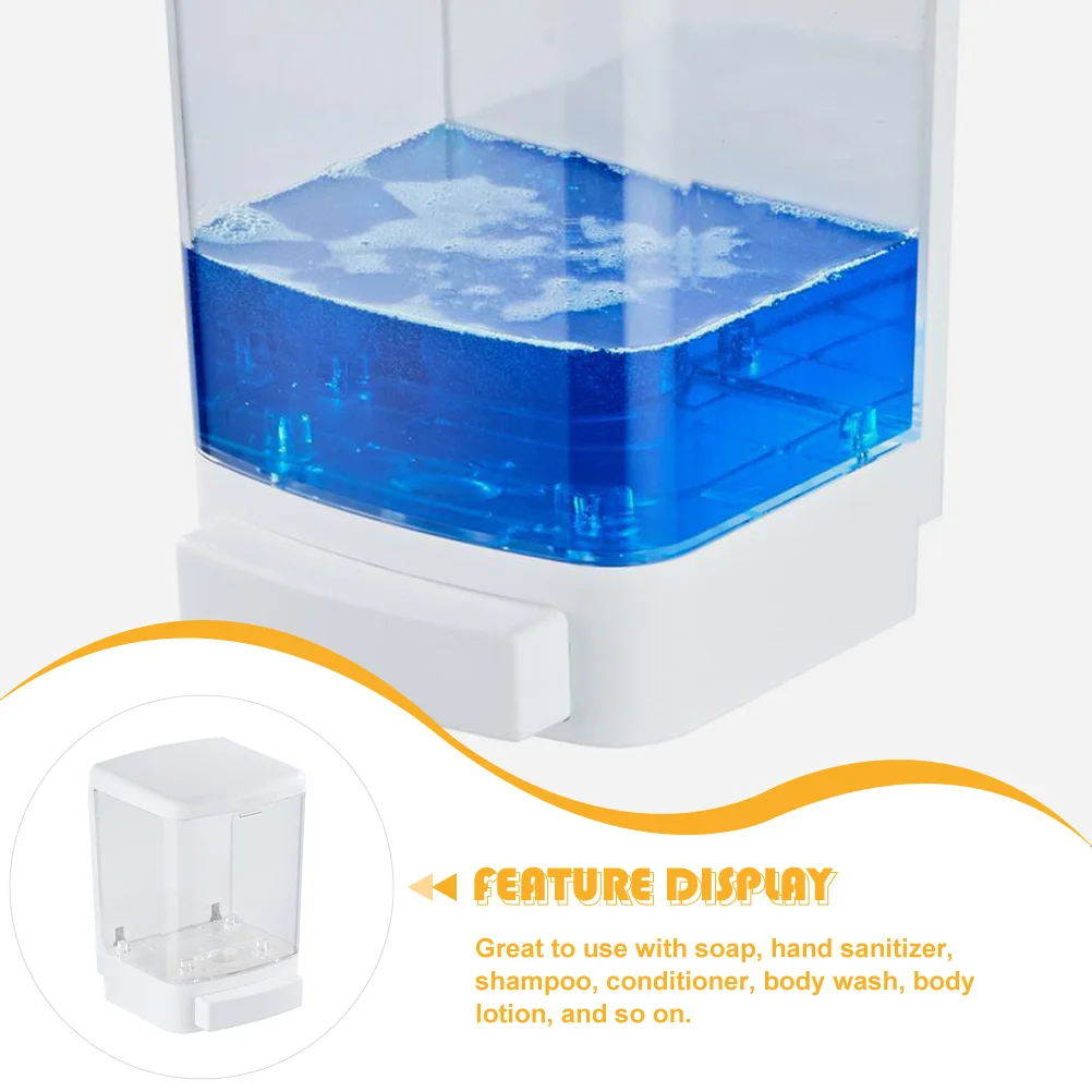 

1000Ml Wall Manual Hand Soap Foaming Hand Dispenser For Home Kitchen Foaming Soap Dispenser Bathroom Office Use