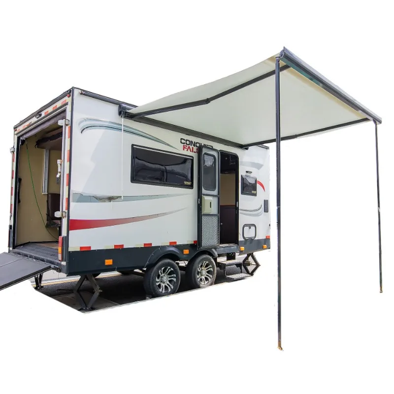 Customized Telescopic Aluminum Alloy RV Sunshade and Rain Canopy Outdoor Patio Awnings for Use