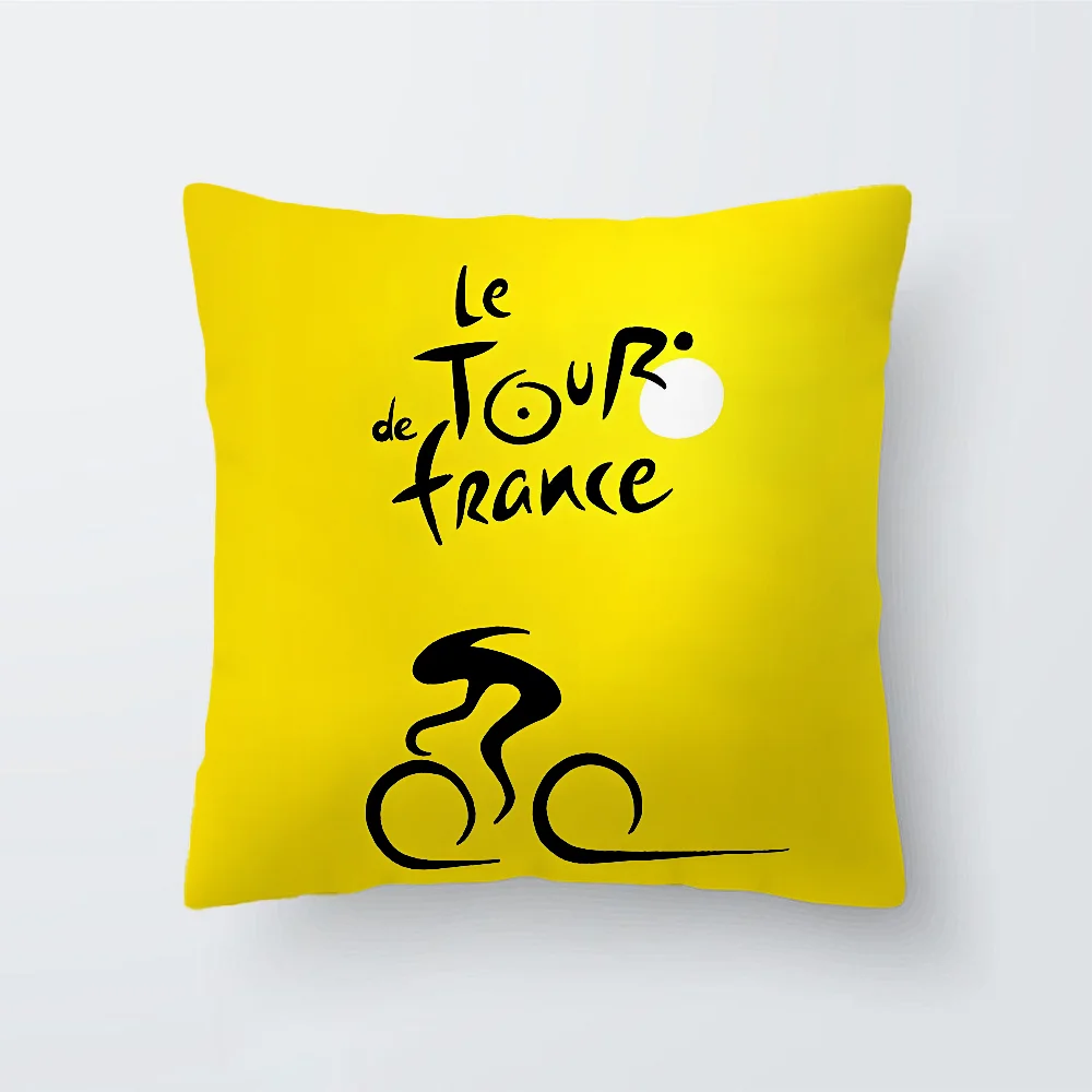 AliExpress UK Tour De France Bike Bicycle Pillow Case For Home Bedroom Car Office Decoration Living Room Sofa Cushion Cover Suitable