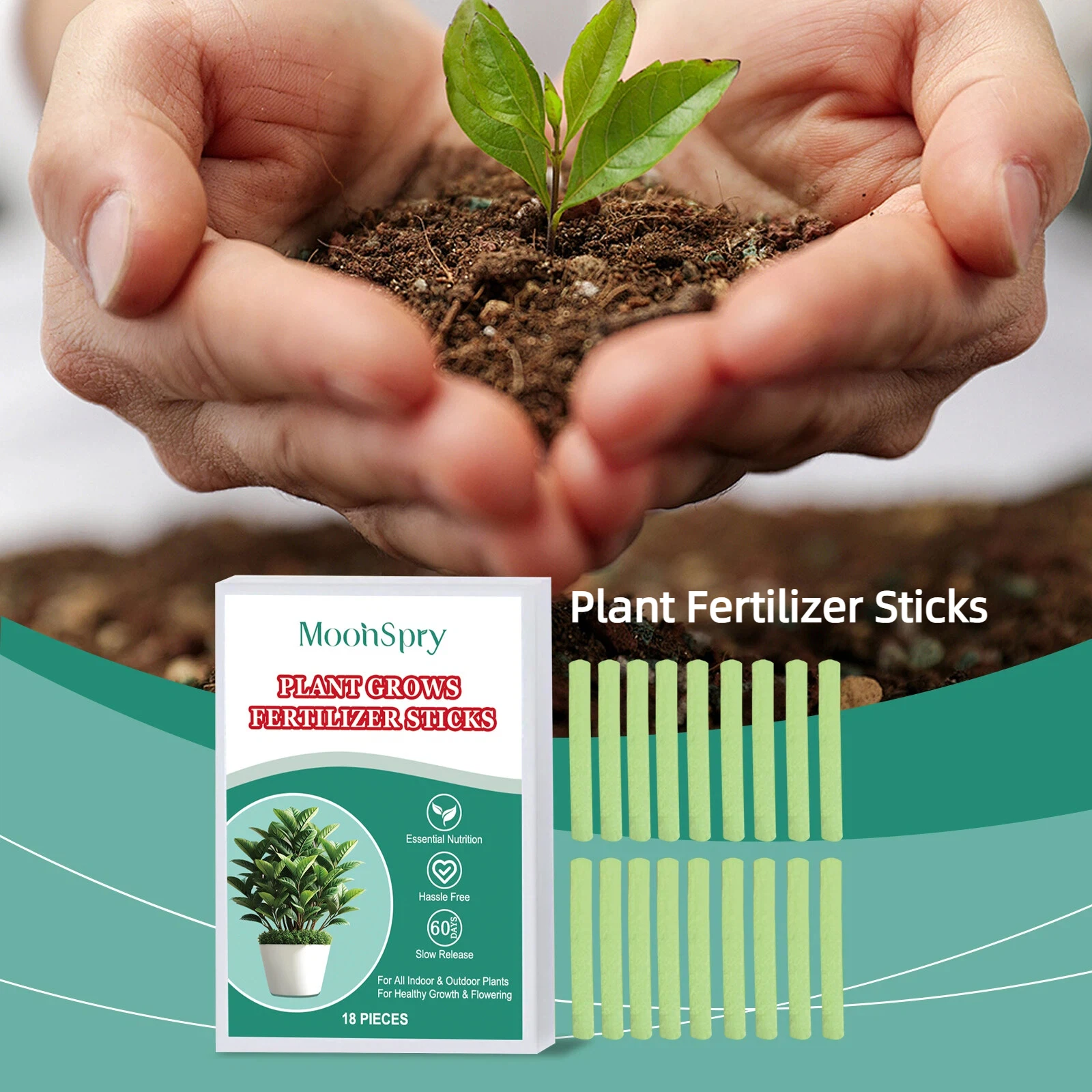 Plant Nutrition Bars Universal Home Garden Potted Plants Rooting Growth Enhancer Slow Release Seaweed Compound Fertilizer Stick