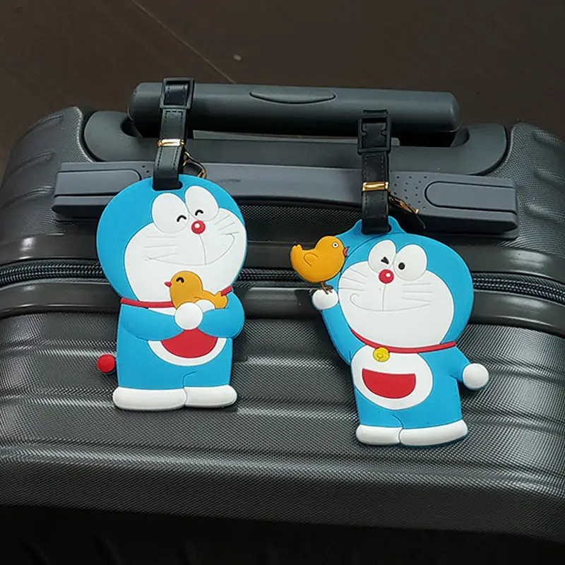 Doraemon animation peripheral cartoon kawaii suitcase checked boarding pass travel abroad anti-loss card travel essentials