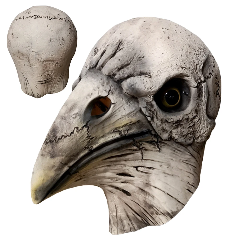 

Skull Bird Head Realistic Face Halloween Decorations Scary Horror Masks Costume Party Accessories Ghost Masks