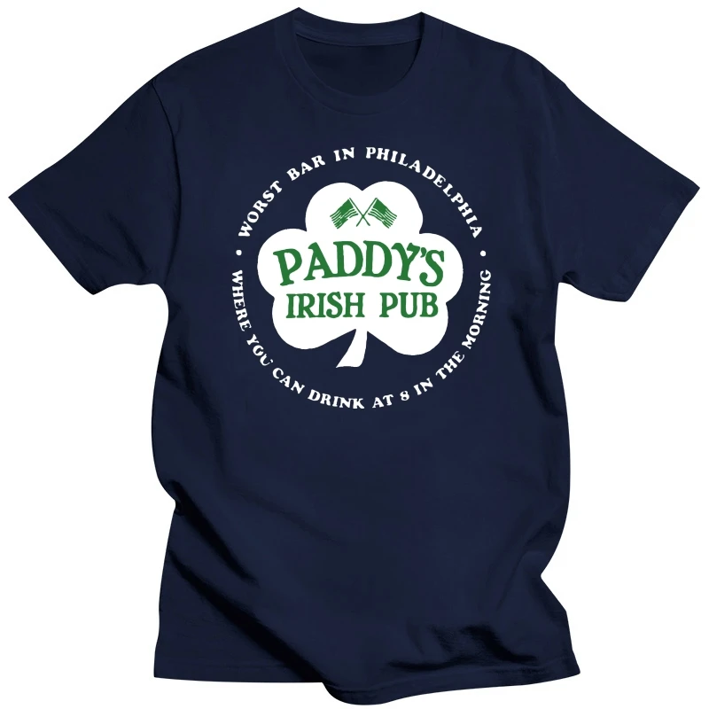 Paddys Irish Pub Bar Worst In Philadelphia Funny Black Sunny Novelty New T Shirt New Summer Style