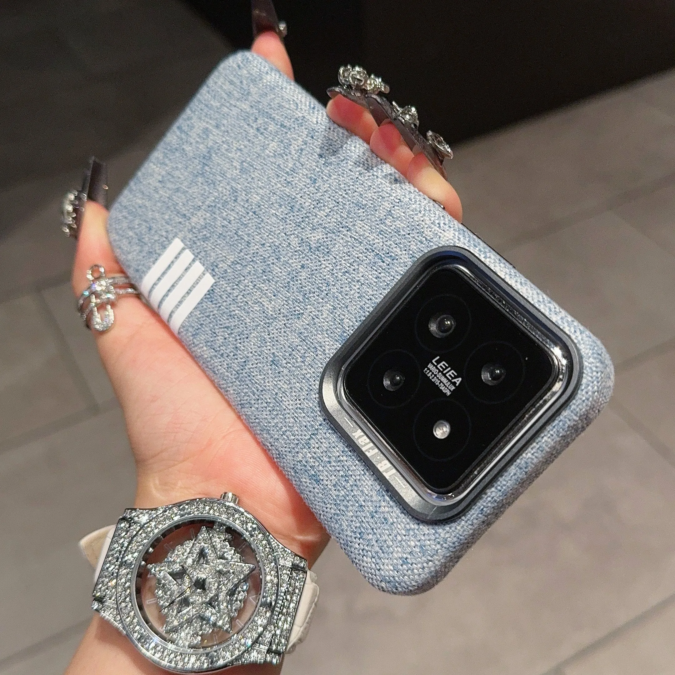 

Чехол для Xiaomi 15 14 Pro, роскошный защитный чехол из искусственной ткани для Xiaomi 14 15 Pro, чехол для телефона с полным покрытием