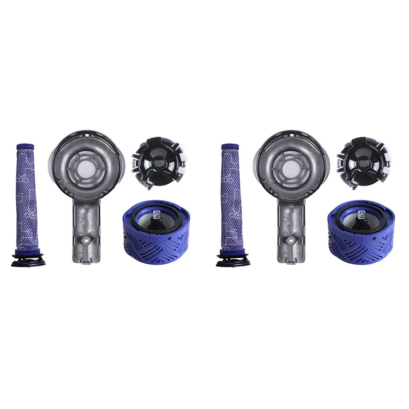 

【Shopper’S Favorite】2X Motor Rear Cover + Pre & Post HEPA Filter For Dyson V6 DC58 DC59 DC62 DC72 Vacuum Cleaner Upgrade Replace