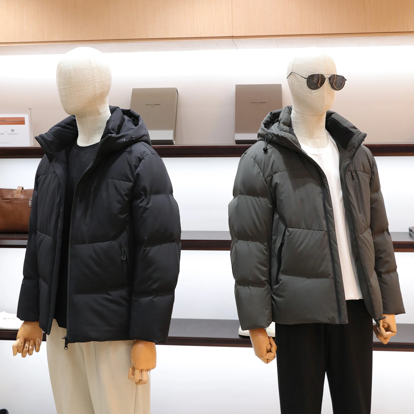 

Высокотехнологичная мужская куртка с ионами серебра, отражающая тепло, повседневная, теплая, с капюшоном, 90% пух, полиэстеровое волокно с термоизоляцией