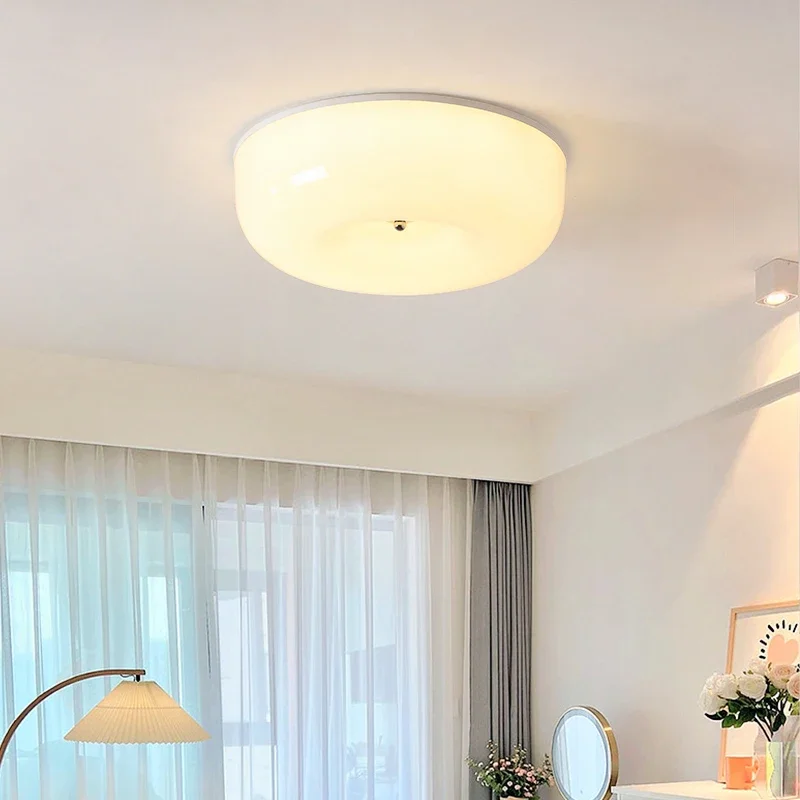 

Round LED Ceiling Lamp Is Used for Dining Room Bedroom Foyer Kitchen Cream Lamp Remote Control Lamp Decoration