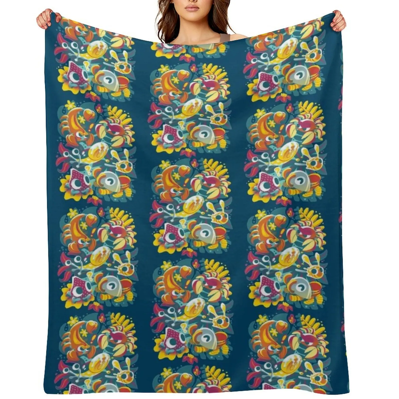 

Bugsnax Throw Blanket Blankets For Baby for sofa Furry Sofas Blankets