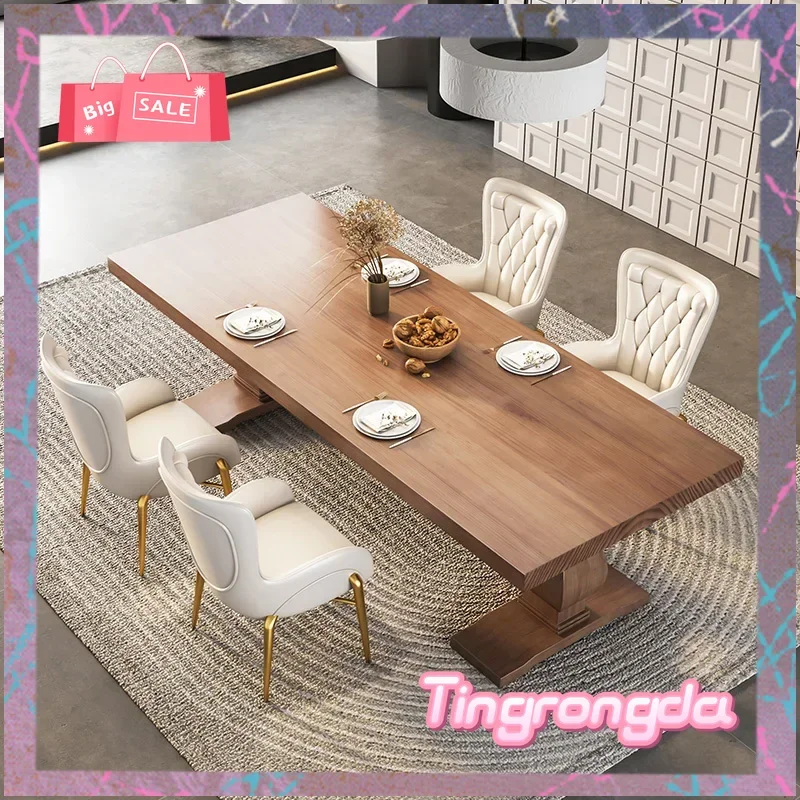 Y Wooden Unique Event Table Chairs Home Party Study Nordic Kitchen Dining Table