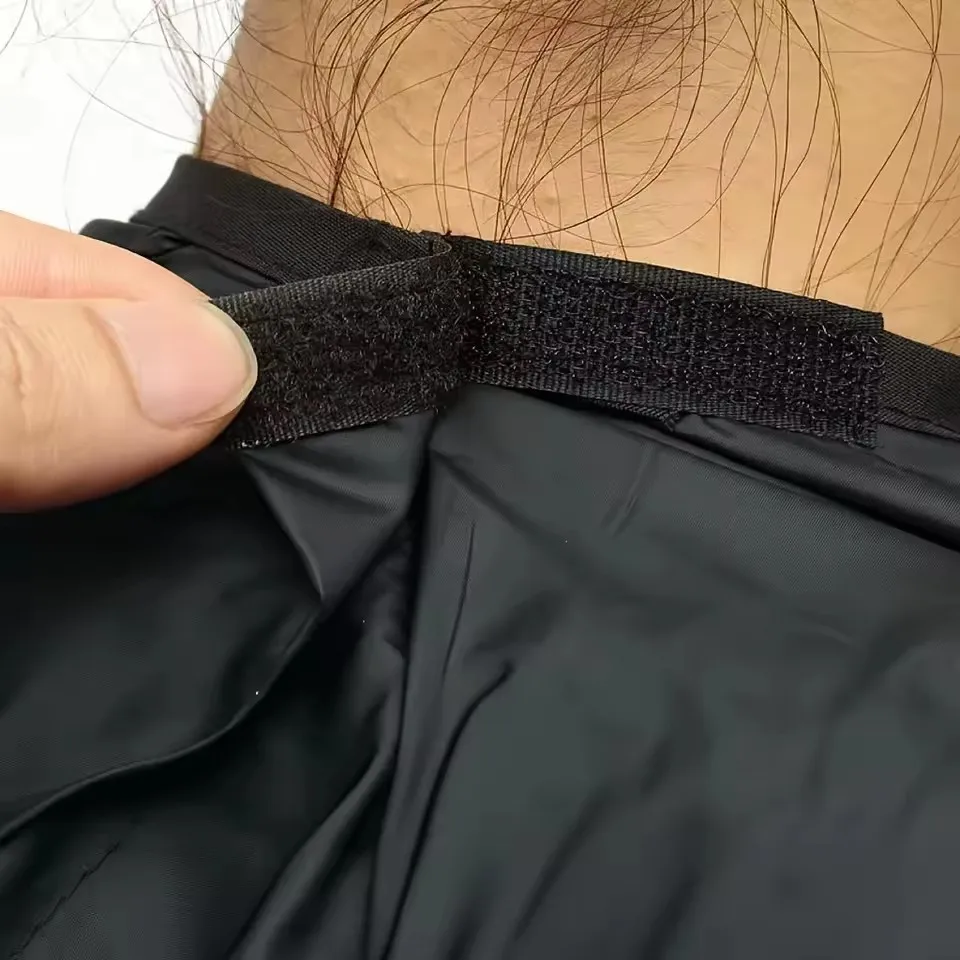 عباءة احترافية لقص الشعر بجودة صالونات التجميل - منفضة رقبة غير لاصقة ومقاومة للماء وقابلة للتعديل لمصففي الحلاقة