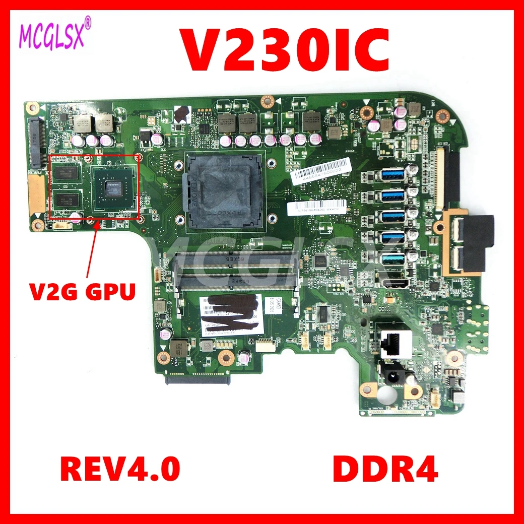 V230IC DDR4 REV 4.0 UMA Motherboard For Asus V230 V230I V230IC Mainboard 100% Tested Working