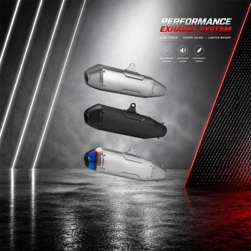 Universal Motorcycle Exhaust Pipe Off Road Racing Muffler 51mm Modified Escape System For CRF250 CRF300 CRF150 F850 F750 T158