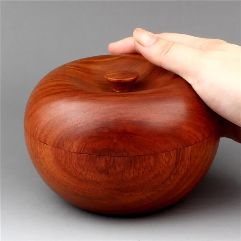 Vintage Myanmar Flower Pear Sundries Storage Can Snack Jewelry DIY Accessories Storage Box Solid Wood Crafts Wholesale